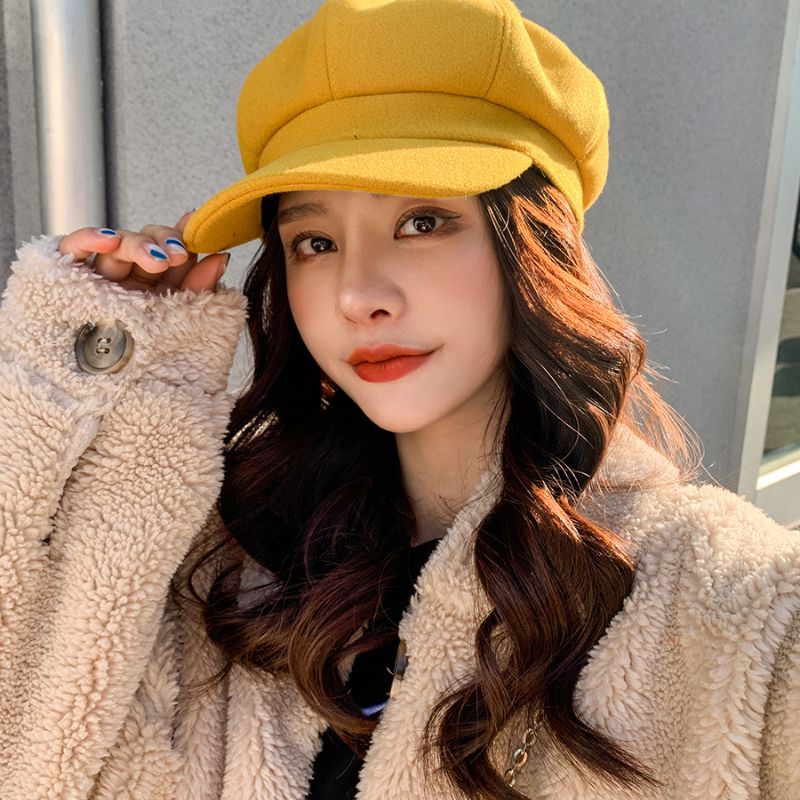 Gorro de Lana Boina de Invierno Gorro de Pintor para Mujer