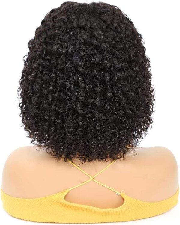 Pelucas de cabello humano brasileño con cierre de encaje 4x4 de 9 pulgadas y ondas frontales.
