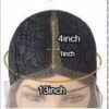 Pelucas de cabello humano brasileño con cierre de encaje 4x4 de 13 pulgadas y ondas frontales.
