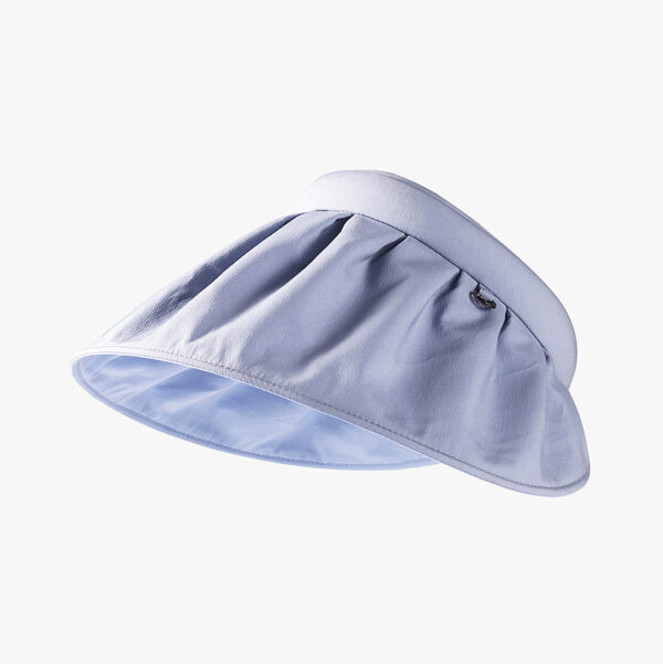 Large Brim Summer UV Protection Rolled Up as a Headband
