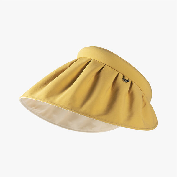 Large Brim Summer UV Protection Rolled Up as a Headband