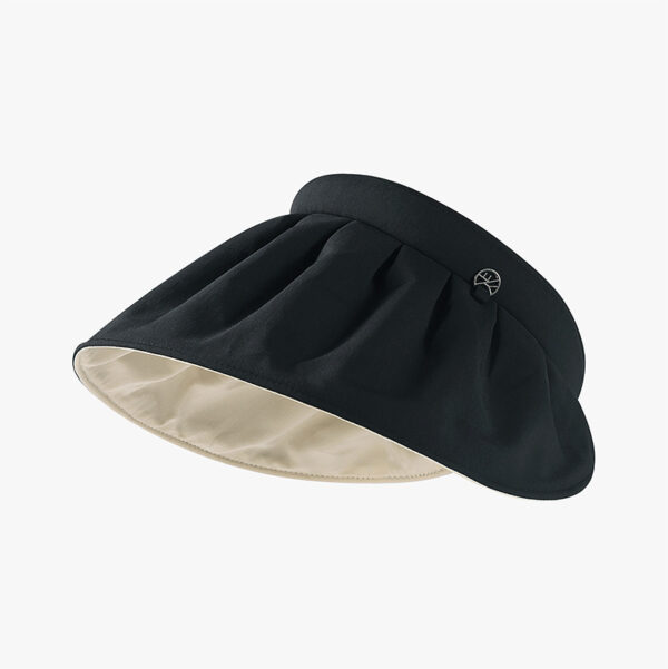 Large Brim Summer UV Protection Rolled Up as a Headband