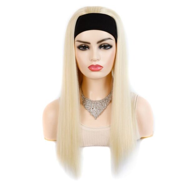 Women Synthetic Headband Wig Premium Silky Headband Wig