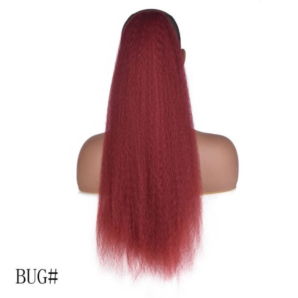 Afro Yaki Drawstring Ponytail Extension Human Hair