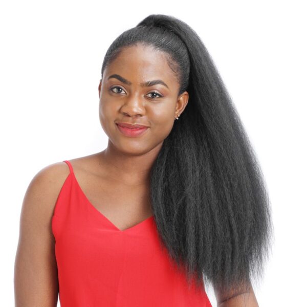 Afro Yaki Drawstring Ponytail Extension Human Hair