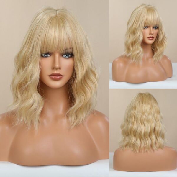 Short Bob Wigs 4x4 Brazilian Wave Lace Front Wigs For Black Women