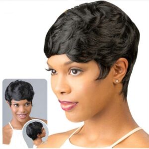 Amir Natural Wave Hair Extensions Wigs Short Pixie Wigs Display Synthetic Hair Wigs for Black Women