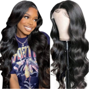 Pelucas delanteras de encaje ondulado, prearrancadas con pelo de bebé, pelucas de cabello humano brasileño sin pegamento para mujeres negras naturales