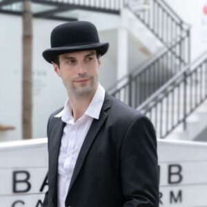 Gentlemen Church Party Hard Black Wool Felt Classic Bowler Hat